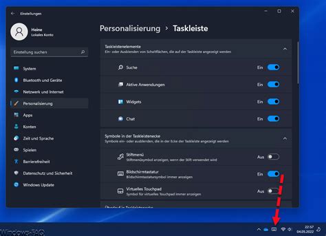 Bildschirmtastatur Symbol Aus Der Windows Taskleiste Entfernen