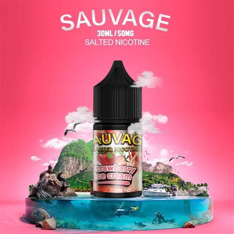 Juice Strawberry Ice Cream Kem D U L Nh By Sauvage Salt Nic Ml