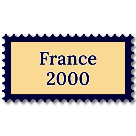 France 2000 année complète de timbres neufs Philantologie