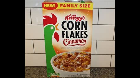 Kelloggs Cinnamon Corn Flakes Cereal Review YouTube