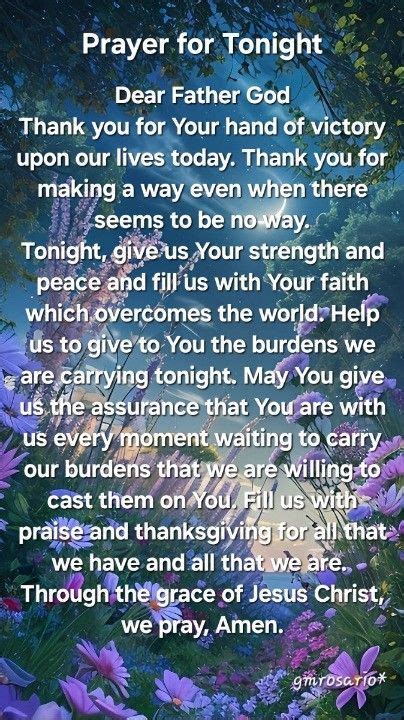 Pin By Rev Elwood On Morning Blessings In Good Night Prayer