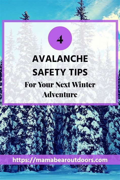 Four Avalanche Safety Tips | Mama Bear Outdoors | Avalanche safety ...