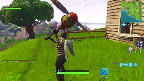 NEW PROPELLER AXE FORTNITE PICKAXE SOUND EFFECTS AND GAMEPLAY