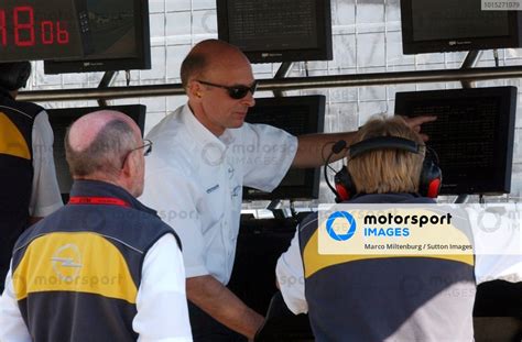 Volker Strycek Ger Opel Motosport Director At The Opel Pitwall