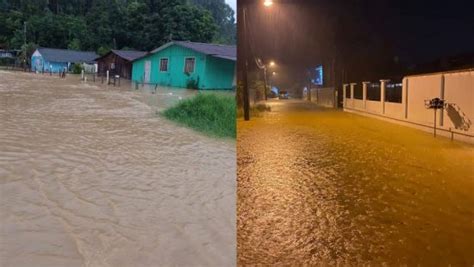 VÍDEO Chuva causa alagamentos e dificulta trânsito em Chapecó