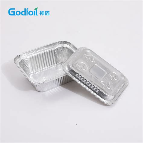 Disposable Aseptic Aluminum Foil Food Container Sushi Box Aluminum Lid