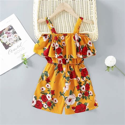 Kinderkleidung M Dchen Blumen Kleid Schulanfang Outdoor Rmellos