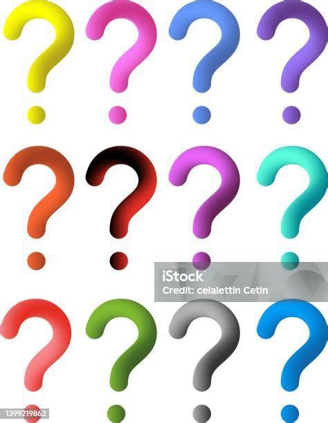 Colorful 3d Question Marks Vector向量圖形及更多互聯網圖片 互聯網 商務 問號 Istock