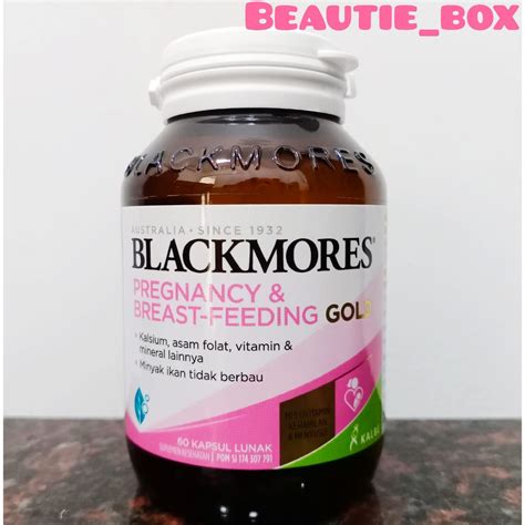 Jual Blackmores Pregnancy Breast Feeding Gold Isi 60 Kapsul Lunak