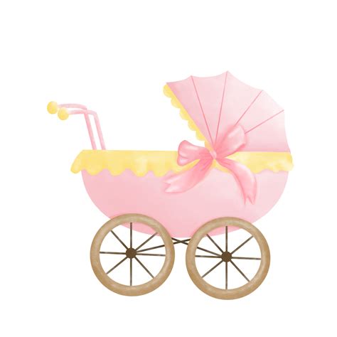 Pink Baby Stroller 30353892 Png