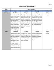 Book Critique Grading Rubric Docx CHHI 510 BOOK CRITIQUE GRADING