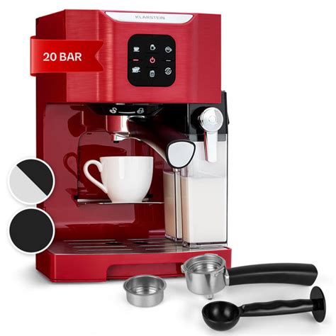 Klarstein BellaVita Kaffeemaschine 3 in 1 1450 W 20 Bar Milchschäumer