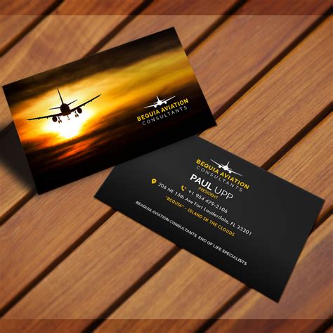 Aviation Business Cards: Tips for Design and Distribution - BusinessCards