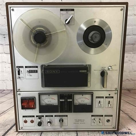 Vintage Sony Tc D Reel To Reel Stereo Tape Recorder Shopgoodwill