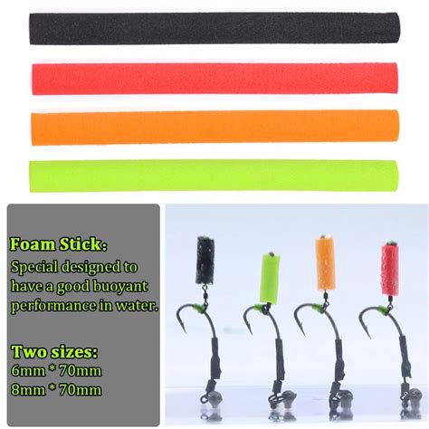 Pcs Carp Fishing Bait Zig Rig Foam Sticks Pop Up Boilie Ronnie Hair