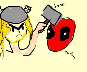 thor vs deadpool - Drawception