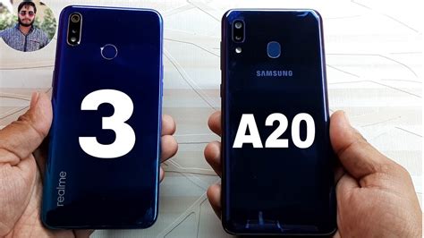 Samsung Galaxy A20 Vs Realme 3 Speed Test Comparison YouTube