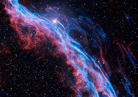 Veil Nebula Cygnus Loop Supernova Remnant With Filaments Ragauian