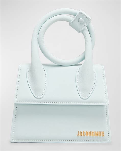 Jacquemus Le Chiquito Noeud Top Handle Bag In Pale Blue ModeSens