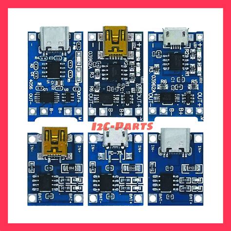 Jual Tp4056 1a 5v To Lithium Battery Charging Modul Cas Baterai Usb