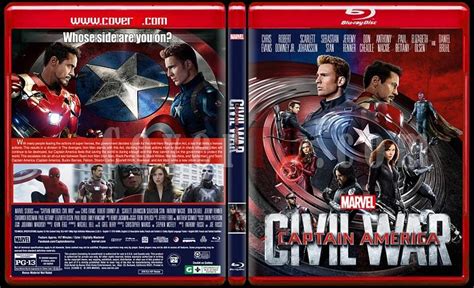 Captain America Civil War Custom Bluray Cover English 2016 Covertr