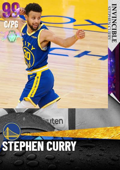 NBA 2K21 2KDB Custom Card Stephen Curry