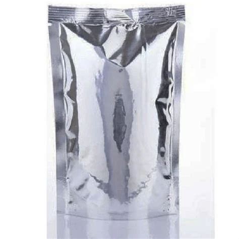 Glossy Plain Silver Laminated Pouch Heat Sealed At Rs Kg In