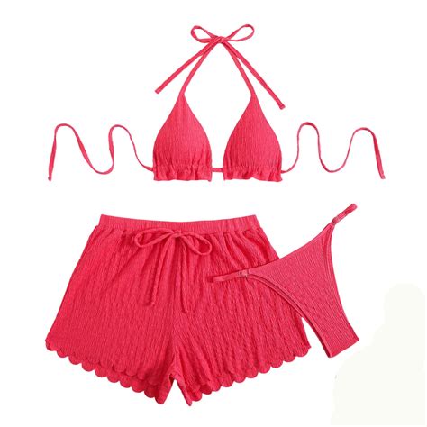 Betivan Women Two Piece Bathing Suits Women S Bikini Swimsuits Three