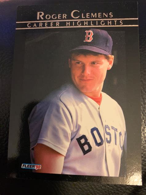 Roger Clemens Career Highlights Prices Fleer Baseball Cards