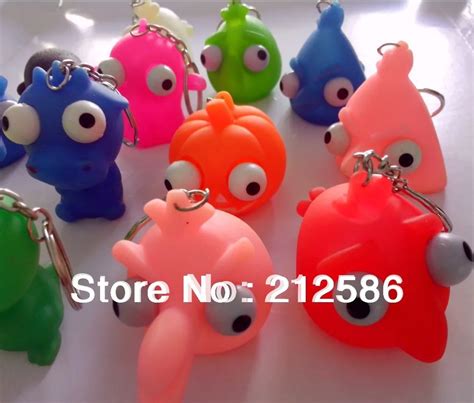 Free shipping 30pcs/lot soft rubber squeeze toy animal Stress Relief funny toys Squeeze Key ...