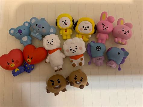 bts bt21 baby figures rj koya shooky mang tata chimmy cooky 興趣及遊戲 玩具