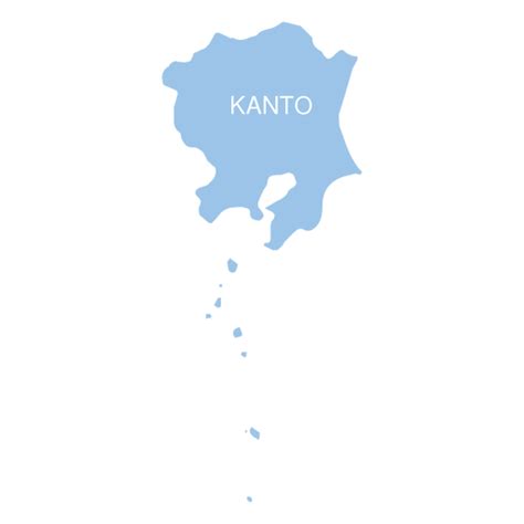 Dise O Png Y Svg De Mapa De La Regi N De Kanto Para Camisetas