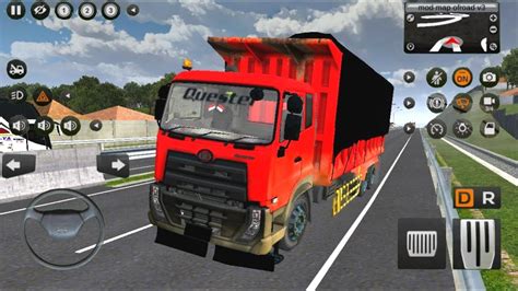 Mobil Truk Pasir Oleng Ud Quester Bussid Mobil Simulator Youtube