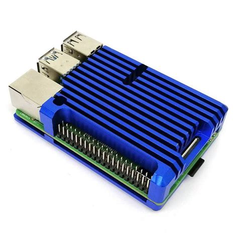 Fanless Armor Case For Raspberry Pi B Blue