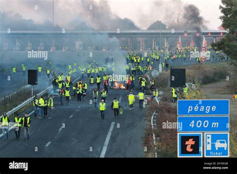 French Fuel Protests Stock Photo Alamy