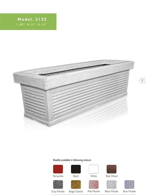 White Rectangular Frp Planter 24 Inch Size 24 By 18 At Rs 2250 In Mumbai