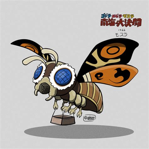 Mothra from Ebirah, Horror of the Deep (1966), Yahzee | Kaiju art, Godzilla, Horror