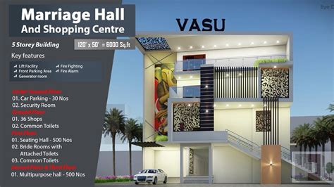 Modern Marriage Hall Interior Exterior Design Ug Car Park