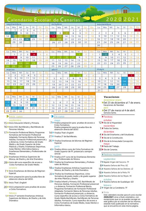 Calendario Ceip La Hubara