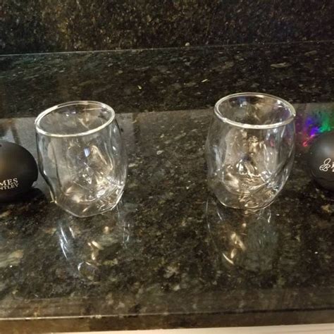 James Bentley Whiskey Glasses Setfree Sphere Ice Ball Mold X2 For