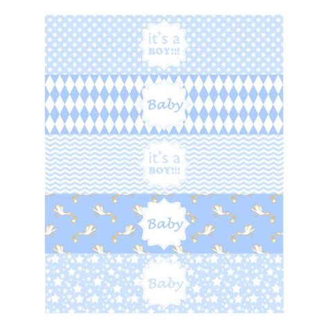 Baby Boy Water Bottle Label Baby Boy Shower Printable Label Etsy