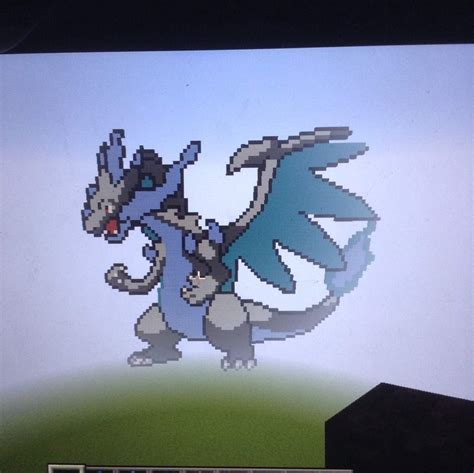 Charizard Mega Evolution Line Minecraft Pixel Art Pokémon Amino