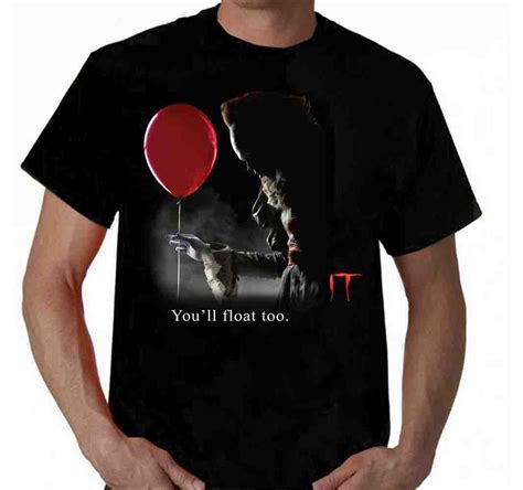 Pennywise T Shirt Clown It Stephen King T Shirt Film Scary Youll Float Too T Shirt Makes Shirts