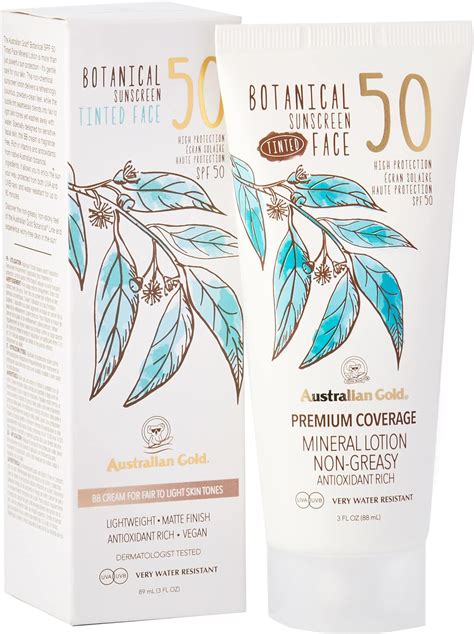 Australian Gold Compatible Botanical Tinted Face Cream Spf Ml