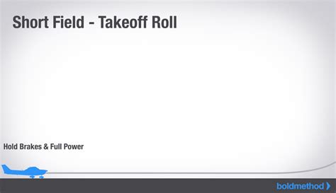 Bitacora De Un Piloto How To Make A Perfect Short Field Takeoff