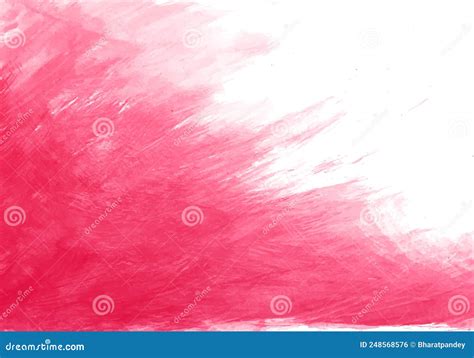 Fondo De Textura Color De Agua Rosa Pintado a Mano Stock de ilustración