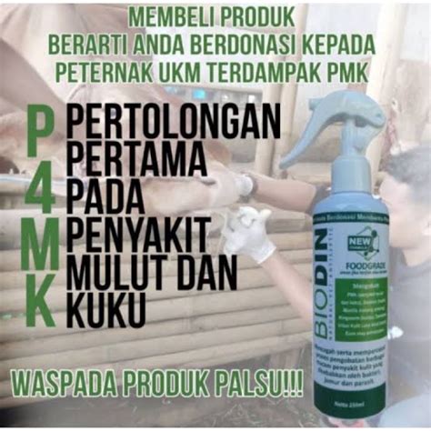 Jual Biodin Obat Pmk Sapi Ampuh Untuk Sapi Gak Mau Makan Dan Luka