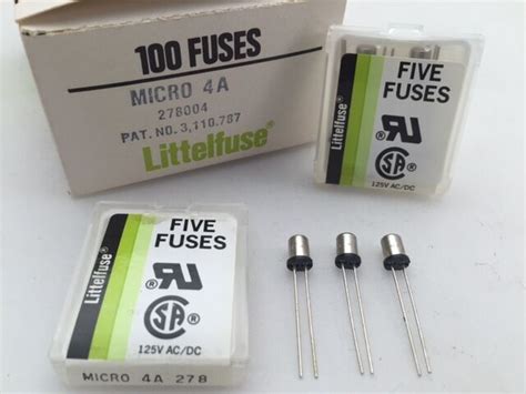 Pcs Littelfuse Vac Very Fast Acting Micro Fuse