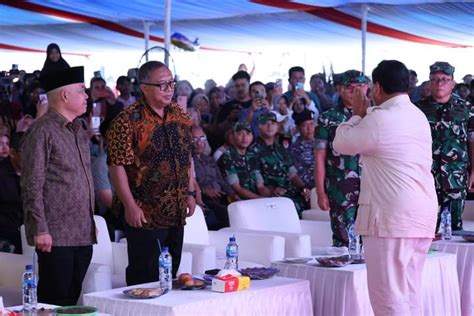 Menteri Pertahanan Prabowo Subianto Resmikan Sembilan Titik Sumber Air