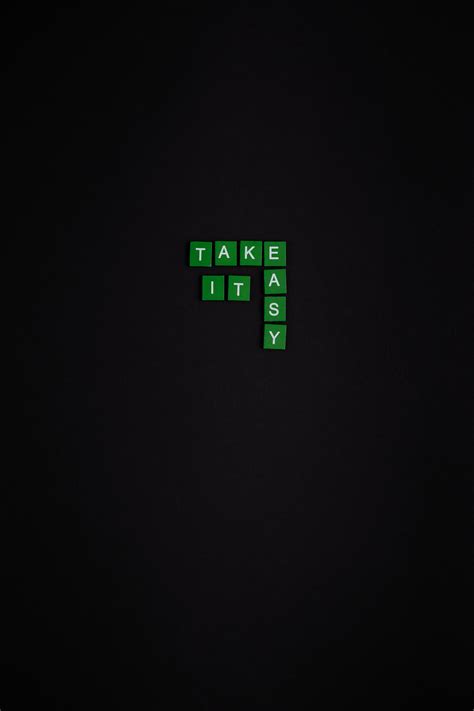 Download Text Based Tiles Black Phone Wallpaper | Wallpapers.com